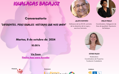 Programado el Conversatorio sobre Igualdad de Género «Diferentes pero iguales: Historias que nos unen» el 8 de octubre